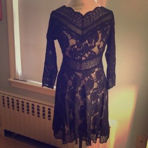 Free people black lacy dress